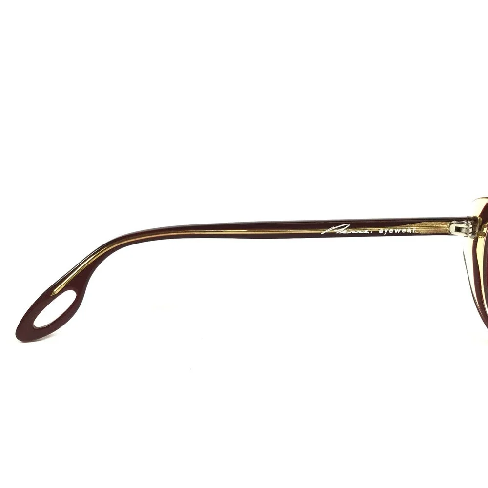 Pierre Eyeglasses Frames MARIANE T52 RA35 Red Clear Cat Eye Full Rim 51-15-140